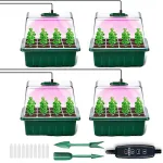 1 To 4 Timed Dimming Seedling Pot 12 Holes Thickened High Cover With Light Seedling Box Seedling Fill Light IP54 Protection Level