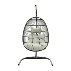 Sedia a dondolo pieghevole HUOJI HW002B con supporto