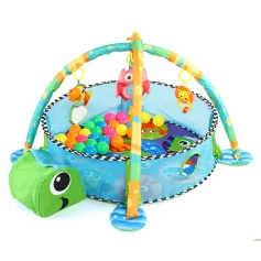 Cute Turtle Baby 3in1 Play Mat For Children Crawling Gym Mat Blanket Infant Play Rug Kid Activity Mat Baby Tapete Infant Fitness