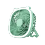 AGSIVO USB Desk Fan Portable Desktop Cooling Fan with 3 Speeds Wind and LED Light for Home / Office / Camping