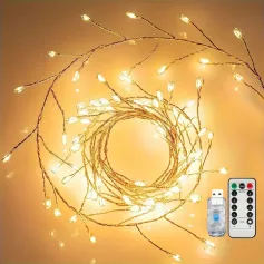 LED Decorative Lights Copper Wire Light String Indoor Outdoor Holiday Garden Decorative Lights Christmas Lights USB Remote Control