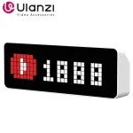 Ulanzi TC001 Smart Pixel Clock Youtube Followers Simultaneous Pixelated Message Display Smart Desktop Clock