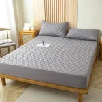 Waterproof Fitted Sheet in Multiple Sizes and Colors Sturdy Mattress Cover with TPU Cotton Non-Woven Microfiber Easy to Fit Elastic Band Ideal for Home and Bedroom Use