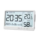LCD Digital Temperature Humidity Meter -10~50℃ Measurement Electronic Thermometer Hygrometer LCD Display Alarm Clock