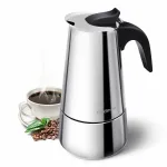 Godmorn Stovetop Espresso Pot Moka Pot 450ml/15oz/9 cup Классическая кофеварка Percolator Нержавеющая сталь, подходит для индукционных плит