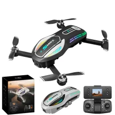 YCRC A118 WiFi FPV с електрически регулируема камера Оптичен поток Hover Автоматично избягване на препятствия Подвижен екран на камерата LED Безчетков сгъваем джобен RC дрон квадрокоптер RTF