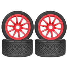 4PCS Racing Road Tire Spare Parts for ARRMA 1/7 Firebird FELONY Mustang GT Flat Race RC Car Vehicle Models Accessories Parts