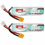 Gaoneng GNB 7.4V 550mAh 90C 2S XT30 dugós Lipo akkumulátor a Happymodel Crux3 TinyGo Beta75 Pro Whoop RC FPV versenydrónhoz