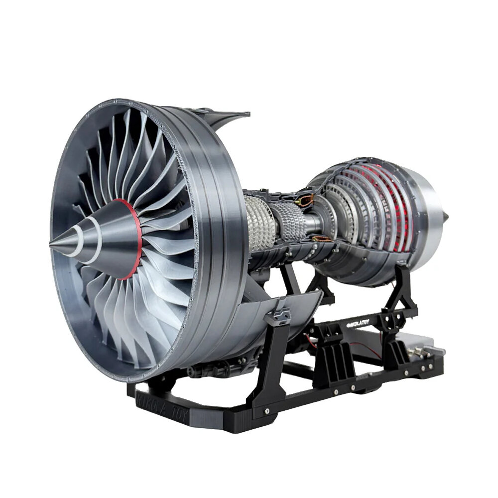 NIKOLATOY Trent 900 Turbofan Engine Model Physics Experiment Science Discovery Production Invention Desktop Decorations Collection Toys
