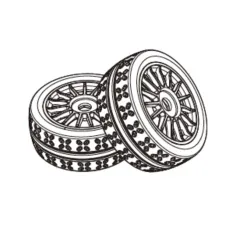 MJX 7303 RC Car Orginal Parts Center Wheel Tires P73300A P73300B