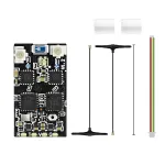 SEQURE 2.4GHz Dual RX True Diversity Dual Antenna Long Range High Refresh Rate Receiver for FPV Racing Drone Fixed Wing