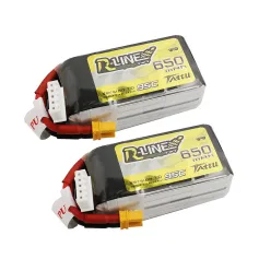 Tattu R-Line 4S 14.8V 650mAh 95C 4S1P Lipo Battery XT30 Plug for GEPRC Tern LR40 FPV Racing Drone