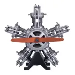 TECHING DM116 1/6 Metal Five-Cylinder Radial Engine DIY Assembly Kit Excellent STEAM Science Education Discovery Toys Children Gifts