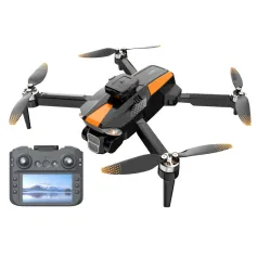 LSRC LF669 GPS 5G WiFi FPV with 5.9inch LCD Screen Controller 720P HD Dual Camera Servo Gimbal 360° Obstacle Avoidance Brushless Foldable RC Drone Quadcopter RTF