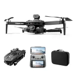 WLRC V168 MAX GPS 5G WiFi FPV with 5.9inch LCD Screen Controller 720P HD Dual Camera Servo Gimbal 360° Intelligent Obstacle Avoidance Optical Flow Hover Brushless Foldable RC Drone Quadcopter RTF