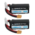 MARSLIPO 11.1V 1380mAh 180C 3S Lipo Battery XT60 Plug for RC Drones
