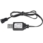 7.4V 800mAh USB Charge Cable SM-3P Positive Plug for LiPo Li-ion RC Toys Battery