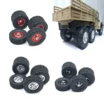 2PCS Upgraded Metal Rims Tires Wheels Double/Single for WPL 1/16 C14 C24 C34 B14 C24 B16 B36 RC Car Vehicles Models Parts