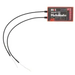 HelloRadio HR8E 2.4GHz ExpressLRS ELRS 9CH PWM RC Receiver for Fixed Wing RC Airplane Boat