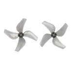 4 Pairs GEMFAN 1211 31mm 1.2 Inch 4 Blade PC Propeller 0.8mm / 1mm for FPV Racing Drones Compatible with 0702 29000kV Motor