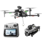 XKJ K19 MAX GPS 5G WiFi FPV with 5.9inch LCD Screen Controller HD Dual Camera Servo Gimbal 360° Obstacle Avoidance One-Key Airdrop Brushless Foldable RC Drone Quadcopter RTF