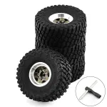 4pcs 1.0 inch Climbing Car Aluminum Alloy RC Car Wheel Tire for 1/18 TRX4M SCX24 FMS FCX18 FCX24 Furitek FX118 Off-road Parts