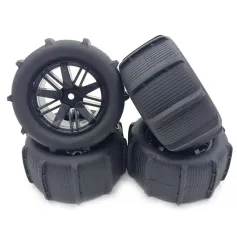 4 Adet Yükseltilmiş Çöl Lastikleri Jantları 1/12 1/14 1/16 MJX 16208 16209 16210 14209 14210 WLtoys 144001 144002 144010 124008 124018 124019 124016 124017 SCY Canavar Kamyon RC Arabalar Araçlar Modeller Parçalar