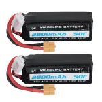 MARSLIPO 11.1V 2800mAh 50C 3S Lipo Battery XT60 Plug for RC Drone