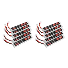 10Pcs URUAV 3.8V 300mAh 40/80C 1S HV 4.35V PH2.0 Lipo Battery for Eachine TRASHCAN Snapper6 7 8 US65