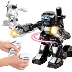 2.4G RC Boks Savaş Robotu Dövüş Iintelligent Çok İstasyonlu Savaş İnteraktif Oyuncak