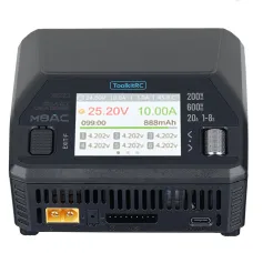 ToolkitRC M8AC AC 200W DC 600W 65W IPS 2.4 Inch LCD Screen Chargerfor 1-8S LiPo LiHV LiFe Lilon LTO 1-12S Pb 1-20S NiMH Battery