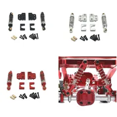 Metal Upgraded Rear Axle Fixing Parts Shock Absorber Set for MN 1/12 MN82 LC79 RC Car Spare Parts
