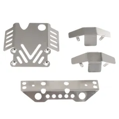 Upgrated Metal Accessories 304 Chassis Armor Kit for MJX 1/12 H12Y H12Y+ RC Car Vehicle Models Spare Parts