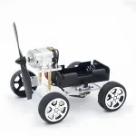 Creative Wind Powered Car Material Kit Students DIY Handmade Science Technology Small Production Experiment Toys