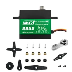 PTK 42KG 8850 30KG 8852 High Torque Stainless Steel/Metal Gear Waterproof Digital RC Servo for Robot Fixed Wing Car and Aircraft Model