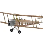 Tony Ray's Aero Model DH.82 Tiger Moth 1/12 750mm Wingspan Balsa Wood Micro RC Airplane KIT