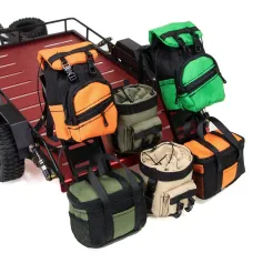 1/8 1/10 Rock Crawler RC Peças de carro Simulação Armazenamento Bagagem Mochila Bolsa Veículos Modelos Decoração DIY Acessórios de reposição