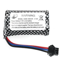 JJRC C8812 Drift RC Tank Parts 7.4V 500mAh 3.7Wh بطارية ليثيوم أيون SM التوصيل الطرق الوعرة شاحنة سيارات نماذج الملحقات الاحتياطية