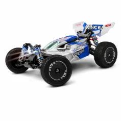 Wltoys 144011 Brose Nouvo Modèl 550 Motè RTR 1/14 2.4G 4WD 65km / h RC Machin Veyikil Metal Chassis Segondè kous modèl kous jwèt 144001 modèl modènize vèsyon
