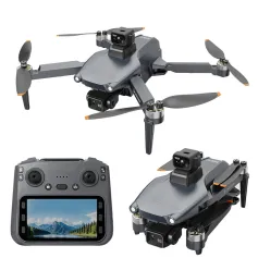 LYZRC L600-1 PRO MAX GPS 5G WiFi FPV with 5.9inch LCD Screen Controller 4K HD Dual Camera 3-Axis EIS Gimbal 360° Obstacle Avoidance Brushless Foldable RC Drone Quadcopter RTF