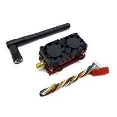 200mw 500mw 1W 4200mW 4.2W Ajustable VTX 5.8G 48CH Ventiladors de refrigeració duals 7-36V Transmissor FPV Transmissió d'imatges sense fil de llarga distància SmartAudio Suport per a FPV Racing Drone RC Avió Ales fixes
