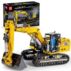 MOULD KING 13112 Technical Motorised Car Building Block RC Tracked Crawler Excavator Brick Assembly Kit APP 2.4G Remote Control 1830+PCS Excellent STEAM Science Education Discovery Toys Children Gifts