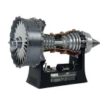 NIKOLATOY 25cm Super RRTrent 900 Turbofan Engine Model with Brushless Motor Pre-Assembled Decoration Science Discovery Toys