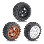 4PCS Upgraded Tires Wheel Rims for Arrma 1/18 2S Typhon Grom RC Cars Vehicles Models Spare Parts Accessories