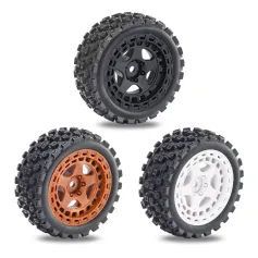 4PCS Upgraded Tires Wheel Rims for Arrma 1/18 2S Typhon Grom RC Cars Vehicles Models Spare Parts Accessories
