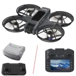 X226 WiFi FPV with VR Glasses / 5.9inch LCD Screen Controller HD Dual Camera Electrically Adjustable Optical Flow Hover Circle Protection LED Light Brushless 2.4G 4CH 6-Axis Remote Control Toys RC Drone Quadcopter RTF