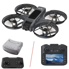 X226 WiFi FPV with VR Glasses / 5.9inch LCD Screen Controller HD Dual Camera Electrically Adjustable Optical Flow Hover Circle Protection LED Light Brushless 2.4G 4CH 6-Axis Remote Control Toys RC Drone Quadcopter RTF