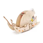Wooden Bionics Electric Snail Model Assembly Kit DIY Children's Science Experiment Education Toy Student Technology Small Production