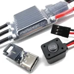 RC Car Parts Brushless ESC 80A AM32 Firmware Adjustable BEC 2-8S USB Link for 1/8 Rock Crawler Climbing Truck Vehicles Models Spare Accessories