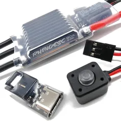 RC Car Parts Brushless ESC 80A AM32 Firmware Adjustable BEC 2-8S USB Link for 1/8 Rock Crawler Climbing Truck Vehicles Models Spare Accessories